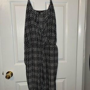 Elegant Black and White Patterned romper